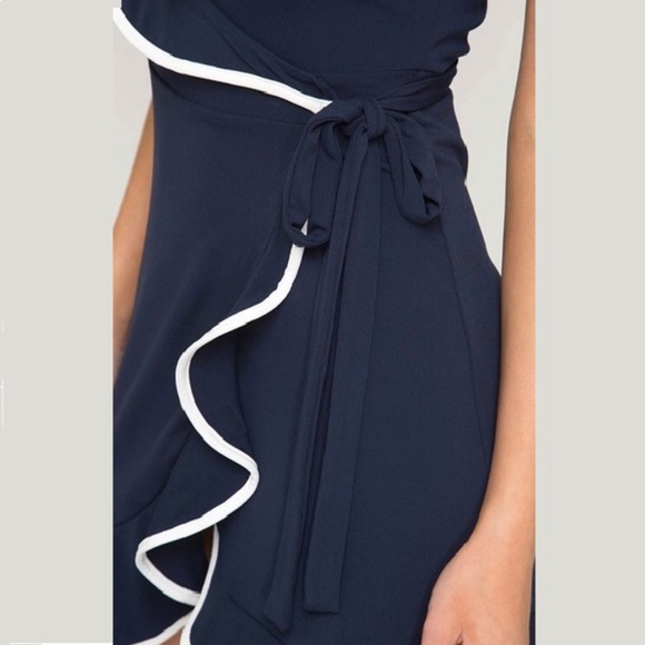 RUFFLE WRAP MINI DRESS - Picture 4 of 4